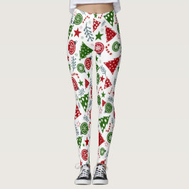 Muster für Weihnachtselemente Leggings