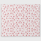 Muster für Weihnachtsfeiertage Geschenkpapier (Flach)