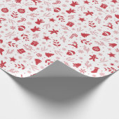Muster für Weihnachtsfeiertage Geschenkpapier (Ecke)