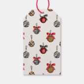 Muster für Weihnachtsschmuck bei Tieren Geschenkanhänger (Vorderseite)