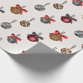 Muster für Weihnachtsschmuck bei Tieren Geschenkpapier (Ecke)