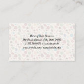 Muster für Weinglas Visitenkarte (Rückseite)