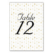 Muster für Weiß- und Goldpfeile Tischnummer (Rückseite)