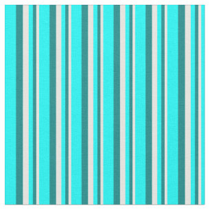 Muster für weiße, Aquamarine und zykfarbene Streif Stoff