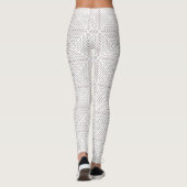 Muster für weiße Quadrate Leggings (Rückseite)
