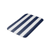 Muster für weiße Streifen {Wahl der Hintergrundfar Badematte (Schrägansicht)