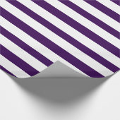 Muster für weiße und Lila Streifen Geschenkpapier (Ecke)