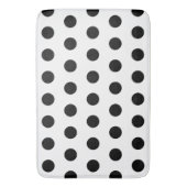 Muster für weiße und schwarze Punkte Badematte (Vorderseite Vertikal)