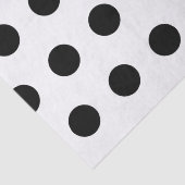 Muster für weiße und schwarze Punkte Seidenpapier (Detail)