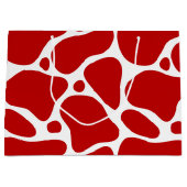 Muster für Weißes und Rotes Giraffe Große Geschenktüte (Vorderseite)
