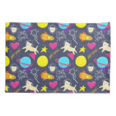 Muster für Weltraumkatzen Kissenbezug (Rückseite-Links)