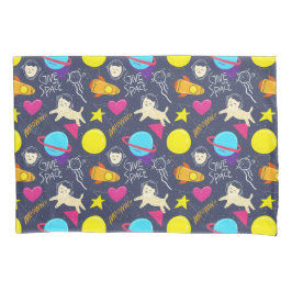 Muster für Weltraumkatzen Kissenbezug