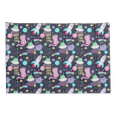 Muster für Weltraumkatzen Kissenbezug (Rückseite-Rechts)