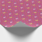Muster für Whimsikhörner und Hübsche Blume Geschenkpapier (Ecke)