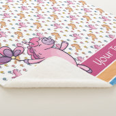 Muster für Whimsikhörner und Hübsche Blume Sherpadecke (3/4)
