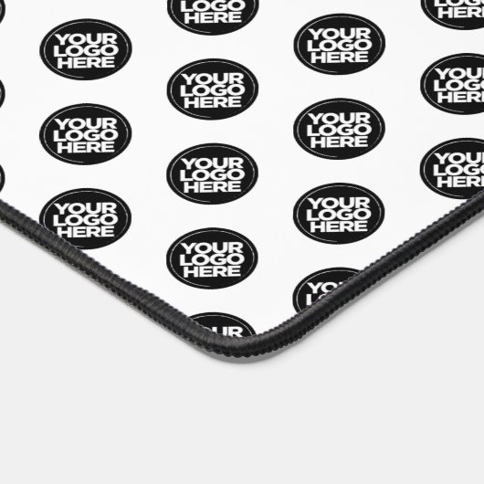 Muster für White Custom Business-Logos Schreibtischunterlage (Ecke)