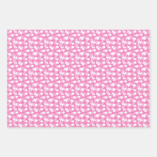 Muster für wiederholte Puzzle-Teile Geschenkpapier Set (Vorderseite 2)