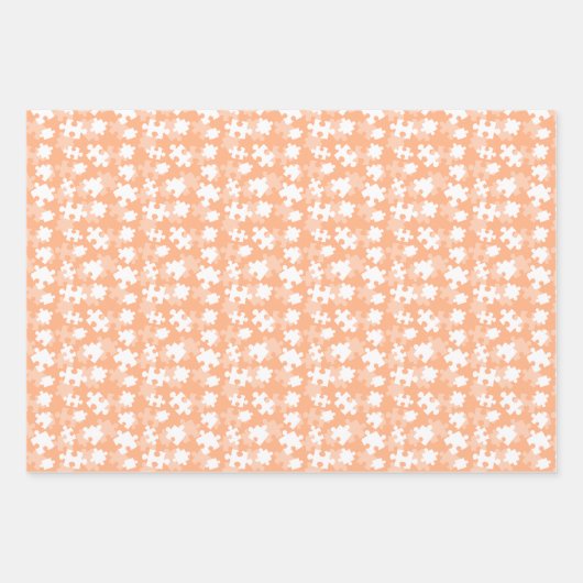 Muster für wiederholte Puzzle-Teile Geschenkpapier Set (Vorderseite)