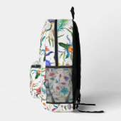 Muster für wild lebende Blume Bedruckter Rucksack (Rechts)
