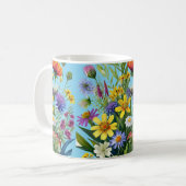 Muster für wild lebende Blume Kaffeetasse (Vorderseite Links)