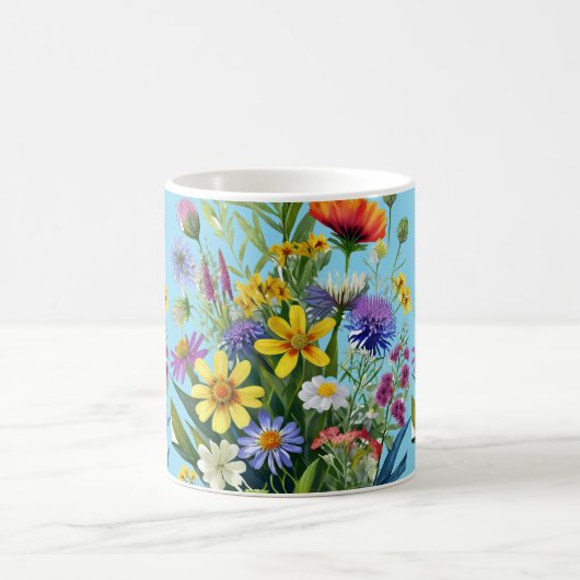 Muster für wild lebende Blume Kaffeetasse (Mittel)