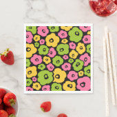 Muster für wild lebende Blume Serviette (Beispiel)
