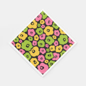 Muster für wild lebende Blume Serviette (Ecke)