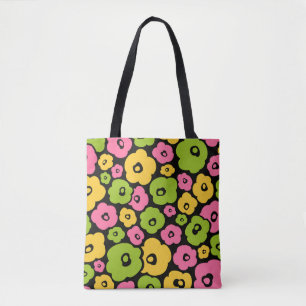 Muster für wild lebende Blume Tasche