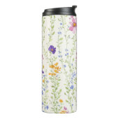 Muster für wild lebende Blume Thermosbecher (Nach links gedreht)