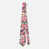 Muster für wild lebende Rose Krawatte (Vorderseite)