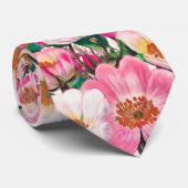 Muster für wild lebende Rose Krawatte (Gerollt)