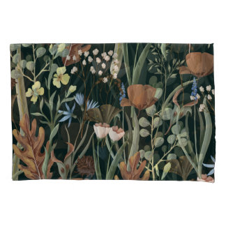 Muster für wild und getrocknete Blume. Kissenbezug