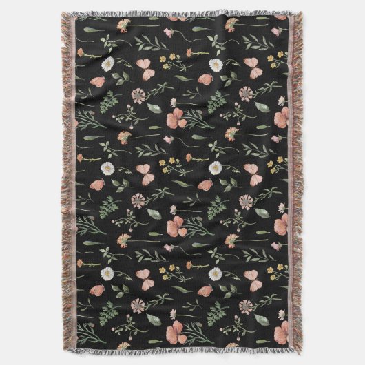 Muster für Wildblumen Decke (Vorderseite Vertikal)