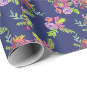 Muster für Wildblumen Geschenkpapier (Rolleneckpunkt)