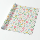 Muster für Wildblumen Geschenkpapier (Ungerollt)