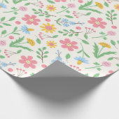Muster für Wildblumen Geschenkpapier (Ecke)