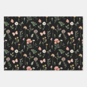 Muster für Wildblumen Geschenkpapier Set (Vorderseite)