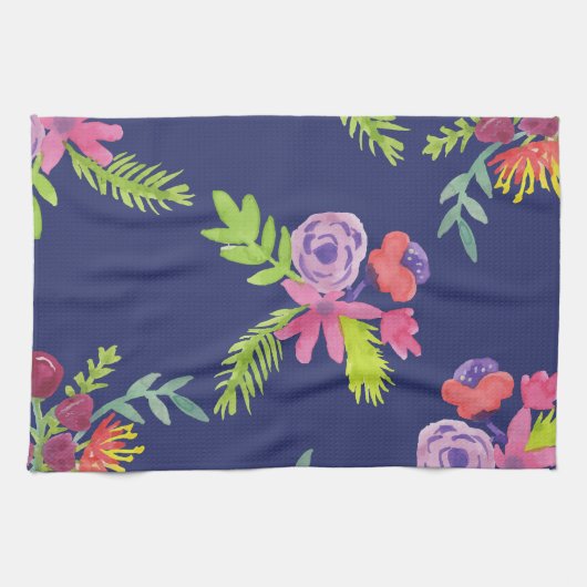 Muster für Wildblumen Geschirrtuch (Horizontal)