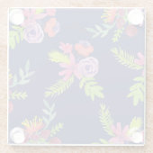 Muster für Wildblumen Glasuntersetzer (Rückseite)