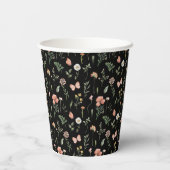 Muster für Wildblumen Pappbecher (Rückseite)