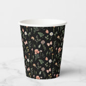 Muster für Wildblumen Pappbecher (Vorderseite)