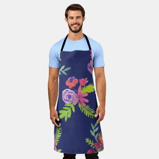 Muster für Wildblumen Schürze (Getragen)