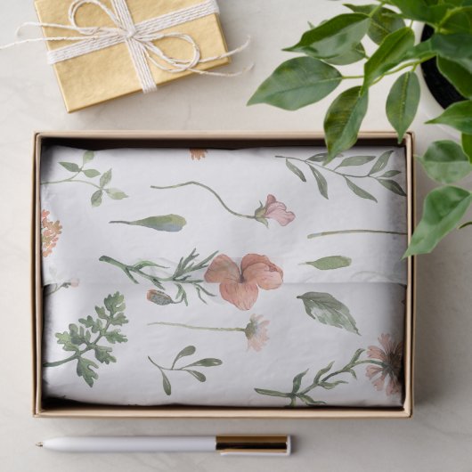 Muster für Wildblumen Seidenpapier (Geschenk)