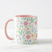 Muster für Wildblumen Tasse (Links)