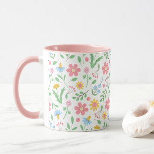 Muster für Wildblumen Tasse
