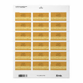 Muster für Wildtiere Adressaufkleber (Vorne)