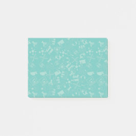 Muster für Wissenschaftssymbolen Post-it Klebezettel