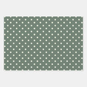 Muster für zauberhafte, weiße Polka-Punkte Geschenkpapier Set (Vorderseite 3)