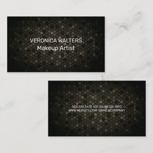 Muster für zeitgemäße Geometrie Treuekarte (Vorne/Hinten)