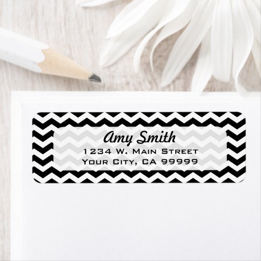 Muster für Zickzack Streifen in Schwarz und Weiß (Insitu)